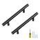 Ravinte 20 Pack 4 inch Hole Center Black Cabinet Pulls Kitchen Cabinet Handles 638 Overall Length Matte Black Hardware for Kitchen