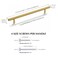 Haliwu 10 Pack Cabinet Handles Brass Gold Cabinet Pulls 8 Inch Hole Center Drawer Pulls Modern Bar Dresser Handles for Bathroom Kitchen Bedroom