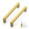 Ravinte Gold Cabinet Pulls Brushed Brass Kitchen Cabinet Handles Come with Screwdriver 5 in Hole Center 20 Pack