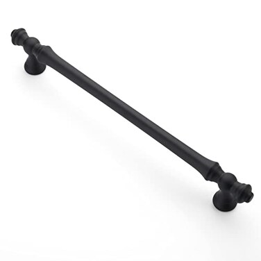 Asidrama 6 Pack 75 Inch192mm Matte Black Kitchen Cabinet Handles Cabinet Pulls Kitchen Cabinet Hardware for Cupboard Drawer Pulls