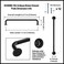 Goo-Ki GooKi 6 Pack Matte Black Cabinet Handles 756 Inch192mm cc Solid Drawer Pulls Bar Pull Modern Kitchen Hardware for Dresser Wardrobe Cupboard Bathroom 9338MB192