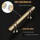 Haliwu 10 Pack Gold Cabinet Handles Brushed Brass Cabinet Pulls Kitchen Handles Barrel Champagne Gold Pull Kitchen Hardware 4 inch Hole to Hole Center