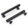 Hickory Hardware 1 Pack Solid Core Kitchen Cabinet Pulls Luxury Cabinet Handles Hardware for Doors Dresser Drawers 5116 Inch 128mm Hole Center Matte Black Woodward Collection