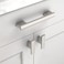 Asidrama 10 Pack 375 Inch96mm Brushed Satin Nickel Cabinet Pulls Kitchen Cabinet Handles Satin Nickel Cabinet Pulls Cabinet Hardware for Cupboard Drawer