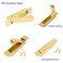 Dontay Pocket Pull Handle Edge Pull Professional Stainless Steel 304 Flush Mount for Sliding Door Satin Brass 2