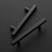 Ravinte Cabinet Handles 10 Pack 4 Inch Hole Center Matte Black Square Pulls Kitchen Hardware 638 Inch Overall Length Drawer Pulls
