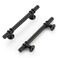 Home Expert Cabinet Handles Black Cabinet Pulls 25 Pack 4 Inch Hole Center