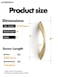 JIASENBAO Brushed Gold Cabinet Pulls 3 Inch Arch Twisted Brass Handles Drawer Kitchen Cupboard Bathroom Dresser Cabinet Hardware Zinc Alloy 10 Pack
