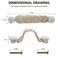 RFORPLY Bohemian Style Braided Rope Wooden Pulls 4 Pack Cabinet Drawer Cupboard Furniture Door Wooden Pulls HandlesHand Woven Rope Drawer Pulls for Kitchen Cabinet Wardrobe Cupboard White