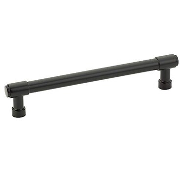 Emtek Jasper Pull Available in 7 Sizes in 6 Finishes 86689US19 Center to Center 6 Flat Black US19
