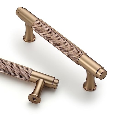 Asidrama 10 Pack 375 Inch96mm Dark Champagne Bronze Kitchen Cabinet Handles Cabinet Pulls Kitchen Cabinet Hardware for Cupboard Drawer Pulls