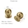 khtumeware 10 Pack Gold Cabinet Knobs Round 1 inch Brushed Brass Kitchen Zinc Alloy Dresser Knobs Metal Cabinet Handles