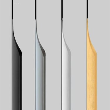 Shozafia 5 Pack Finger Pulls for Cabinets Streamlined Long Concealed Handle for Home Kitchen Door Drawer Cabinet Mount Finger Edge Tab Pull Aluminum Black300mm1181 Overall Length