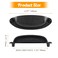 Kyuionty 6 Pack Antique Black Drawer Pull Handle Knobs Metal Cup Pull 35 Hole Centers Vintage Shell Pull Handles for Kitchen Cabinet Dresser Furniture