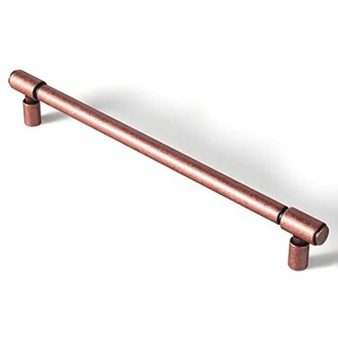 Goo-Ki GooKi 6 Pack 756 cc Antique Copper Drawer Pulls Kitchen Cabinet Hardware Vintage Copper Bar Cabinet Pulls Solid Dresser Handles