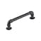 Rok 10 Pack Hardware Matte Black Industrial Pipe Style 5132 128mm Center 6 Inch Length Black Kitchen Hardware for Cabinets Farmhouse Hardware Kitchen PullHandle P9022128MB