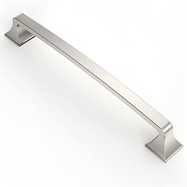 Asidrama 10 Pack 10 Inch254mm Hole Centers Brushed Satin Nickel Kitchen Cabinet Handles Cabinet Pulls Kitchen Cabinet Hardware for Cupboard Drawer Pulls Dresser Handles