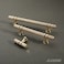 Alzassbg 10 Pack Gold Cabinet Pulls 3 Inch76mm Hole Centers Kitchen Hardware Knurled Cabinet Handles for Cabinets and Drawers AL3087KGPABG