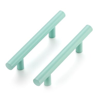 Ravinte 30 Pack 5 Inch Cabinet Pulls Green Stainless Steel Kitchen Drawer Pulls Cabinet Handles 5 InchLength 3 Inch Hole Center