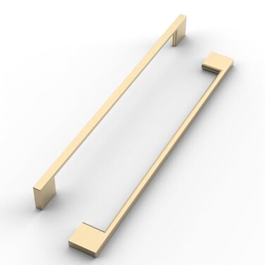 FILTA 6 Pack 10 Inch256mm Hole Centers Brushed Brass Cabinet PullsStylish Kitchen Cabinet Handles Zinc Alloy Gold Cabinet Hardware for Cabinets Cupboard Handles Drawer Pulls