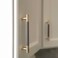 Gutuwellea 30 Pack 5 Inch 128 mm Knurled Cabinet Handles Cabinet Pulls Aluminum Handles Knurled Drawer Pulls Gold and Grey Oxidation Finish with Diamond Pattern 6 Length 5 Hole Center