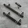 Alzassbg 6 Pack Matt Black and Silver Cabinet Handles 3 Inch76mm Hole Centers Kitchen Hardware Knurled Cabinet Metal Pulls for Cabinets and Drawers AL3087CPMB