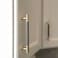 Gutuwellea 20 Pack 5 Inch 128 mm Knurled Cabinet Handles Cabinet Pulls Aluminum Handles Knurled Drawer Pulls Gold and Grey Oxidation Finish with Diamond Pattern 6 Length 5 Hole Center