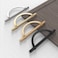 FILTA 10 Pack 5 Inch128mm Hole Centers Champagne Bronze Cabinet PullsStylish Kitchen Cabinet Handles Half Moon Zinc Alloy Cabinet Hardware for Cabinets Cupboard Handles Drawer Pulls