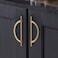 FILTA 10 Pack 5 Inch128mm Hole Centers Champagne Bronze Cabinet PullsStylish Kitchen Cabinet Handles Half Moon Zinc Alloy Cabinet Hardware for Cabinets Cupboard Handles Drawer Pulls