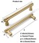 khtumeware 6 Pack Brushed Brass Cabinet Pulls 6 Inch152MM Hole Centers Kitchen Brushed Gold Cabinet Handles Cabinet Hardware Kitchen Handles for Cabinets Cupboard Handles Drawer Pulls