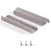 Satanga Edge Finger Tab Pull for cabinets Kitchen Concealed Drawer pulls Aluminum Flat Hidden Back Mount Door Handle for Home Pack of 10 Modern Brushed Nickel 787 Overall Length Easy Installation