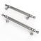 Asidrama 10 Pack 5 Inch128mm Knurled Brushed Satin Nickel Kitchen Cabinet HandlesCabinet Pulls Kitchen Cabinet Hardware Cupboard Handles Drawer Handles Dresser Pulls