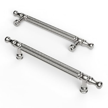 Asidrama 10 Pack 5 Inch128mm Knurled Brushed Satin Nickel Kitchen Cabinet HandlesCabinet Pulls Kitchen Cabinet Hardware Cupboard Handles Drawer Handles Dresser Pulls