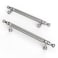 Asidrama 10 Pack 5 Inch128mm Knurled Brushed Satin Nickel Kitchen Cabinet HandlesCabinet Pulls Kitchen Cabinet Hardware Cupboard Handles Drawer Handles Dresser Pulls