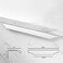 Shozafia 5 Pack White Finger Pulls for Cabinets Streamlined Long Concealed Handle for Home Kitchen Door Drawer Cabinet Mount Finger Edge Tab Pull Aluminum White 300mm1181 Overall Length