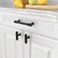 Asidrama 10 Pack 375 Inch96mm Matte Black Cabinet Pulls Knurled Cabinet Handles Cupboard Handles Kitchen Cabinet Hardware for Cupboard Drawer Pulls