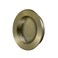 Deltana Fp238u5 Pocket Sliding Door Round Flush Pull Antique Brass
