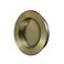 Deltana Fp238u5 Pocket Sliding Door Round Flush Pull Antique Brass