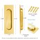 Malimali 472 Inch Recessed Finger Flush Pulls for Kitchen Cabinet Closet Sliding Cupboard Door Handle Brushed Gold Stainless Steel Rectangular Door Pulls Replacement Hardware 2 Pack