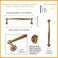 Goo-Ki GooKi 6 Pack Champagne Bronze Gold Cabinet Handle Drawer Pulls 5116128mm cc Modern Bar Handles Pull Kitchen Hardware for Dresser Cupboard Bathroom Wardrobe 066CB128