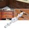 Yuecoom 10pcs Cabinet Handle Back Plate Backplate for Cabinet Knobs Cabinet Knob Backplate Retro Style Single Hole Zinc Alloy Cabinet Knob Door Handle BackplateSilver