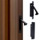 Dontay 5 Pack Pocket Door Pull Handle Edge Pull Professional Stainless Steel 304 Flush Mount Door Pull for Pocket Sliding Door Matte Black 5