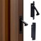 Dontay 5 Pack Pocket Door Pull Handle Edge Pull Professional Stainless Steel 304 Flush Mount Door Pull for Pocket Sliding Door Matte Black 5