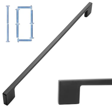 KOOFIZO 10 Pack 11516 Inch Matte Black Kitchen Cabinet Pulls Black Cabinet Handles Black Cabinet Hardware for Kitchen Cabinets Drawer P01 Dresser Cupboard Bedroom Bathroom