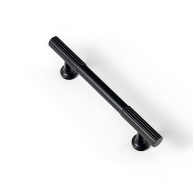 Goo-Ki GooKi Elegant Black Zinc Alloy Cabinet Handles 37896mm Hole Center Striped Decorations Cabinet Pull Hardware for Bedroom Kitchen 6 Pack