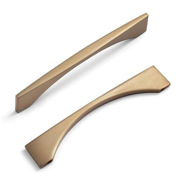Goo-Ki GooKi 5128mm Hole Centers Zinc Alloy Cabinet PullModern Minimalist Style Champagne Bronze Cabinet Handle for DrawerDresser Cupboard Wardrobe Cabinet 6 Pack