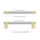 Asidrama 10 Pack 5 Inch128mm Knurled Brushed Nickel and Gold Kitchen Cabinet HandlesCabinet Pulls Kitchen Cabinet Hardware Cupboard Handles Drawer Pulls