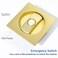Dontay 2 Pack Pocket Door Privacy Lock Flush Handles 238 Backset BedBath Latch Recessed Knob Hardware for 1 38 to 2 316 Thickness Door Including Edge Pull Satin Brass Square
