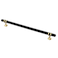 Alzassbg 10 Pack Black and Gold Cabinet Pulls 10 Inch254mm Hole Centers Kitchen Hardware Knurled Cabinet Handles for Cabinets and Drawers AL3087KGPMB