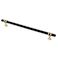 Alzassbg 10 Pack Black and Gold Cabinet Pulls 10 Inch254mm Hole Centers Kitchen Hardware Knurled Cabinet Handles for Cabinets and Drawers AL3087KGPMB
